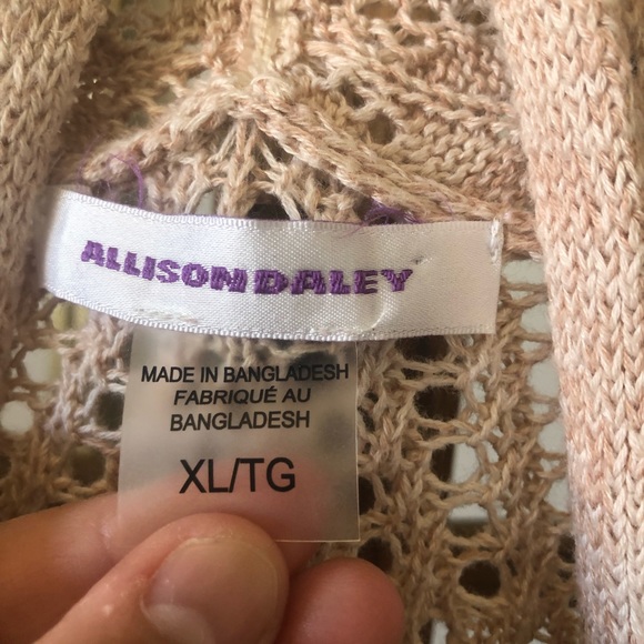 Pink ombré open front cardigan - Picture 4 of 5